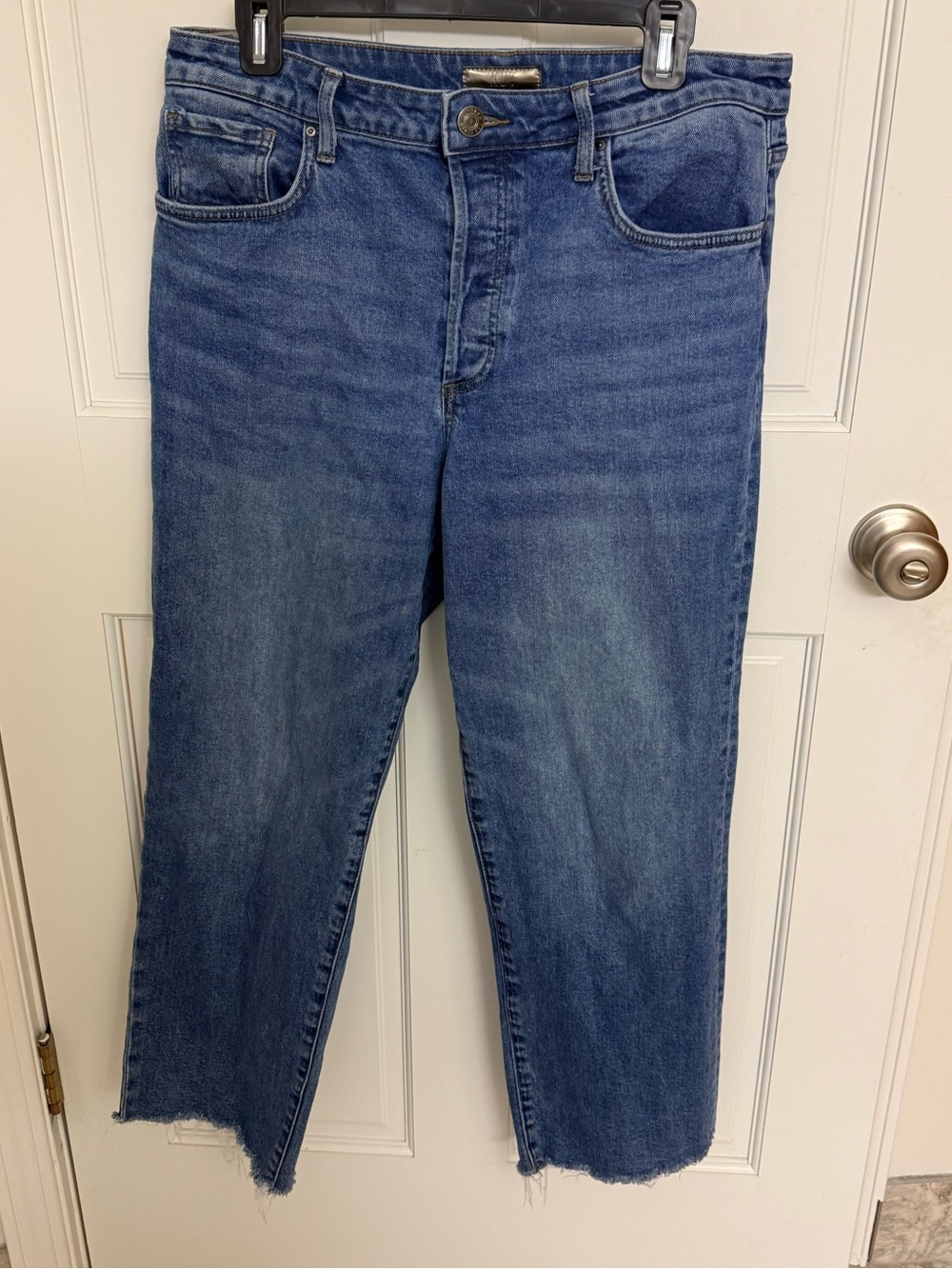 KUT Fay ankle straight leg high rise 10 cropped